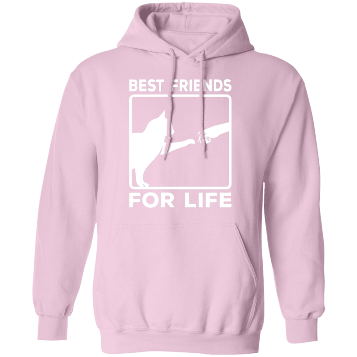 "Best Friends For Life" - Cat & Human Fist Bump Hoodie | Perfect for Cat Lovers & Pet Owners!