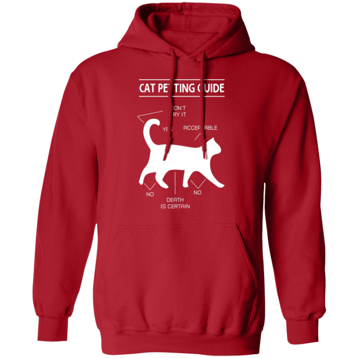 "Cat Petting Guide" Hoodie – Cozy Up with Feline Wisdom!