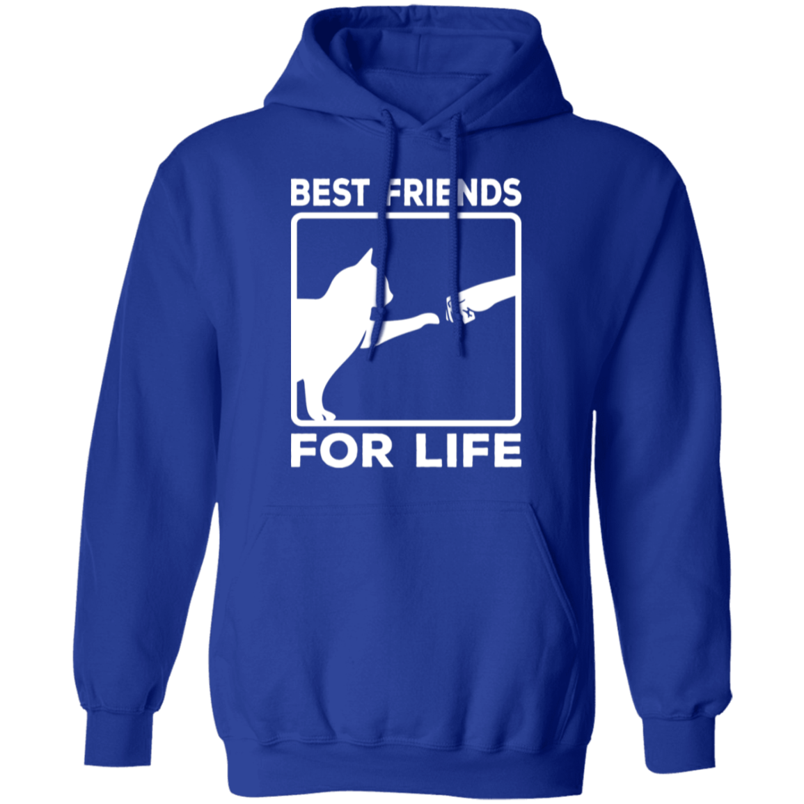 "Best Friends For Life" - Cat & Human Fist Bump Hoodie | Perfect for Cat Lovers & Pet Owners!
