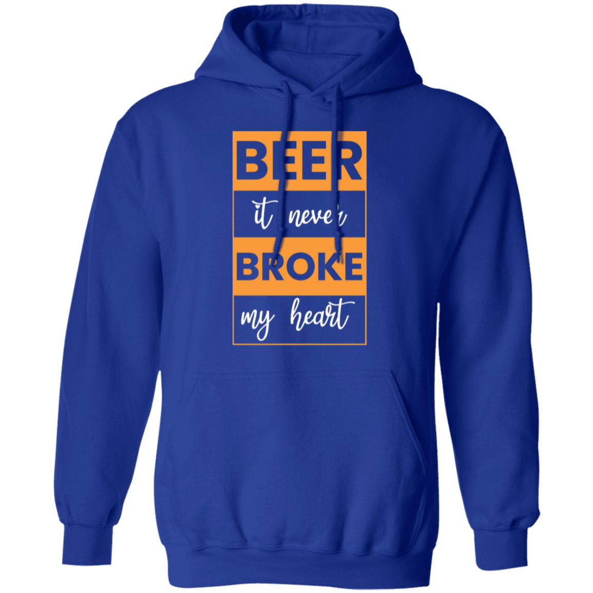 "Beer: It Never Broke My Heart" – Cozy Beer Lover Hoodie