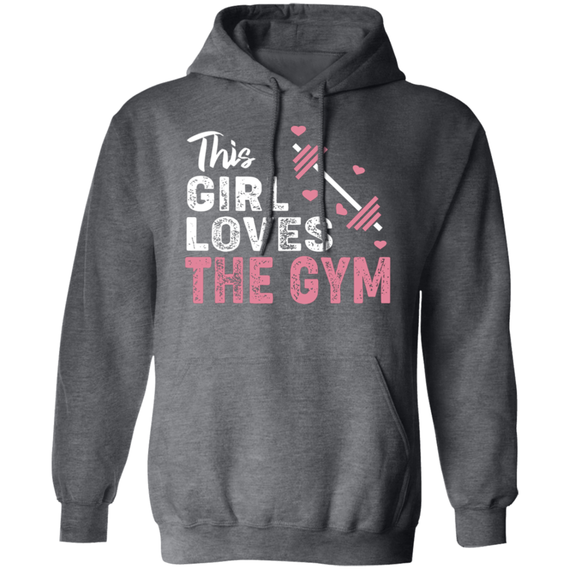 "This Girl Loves The Gym" Hoodie – Cozy and Motivational for Fitness Fans!
