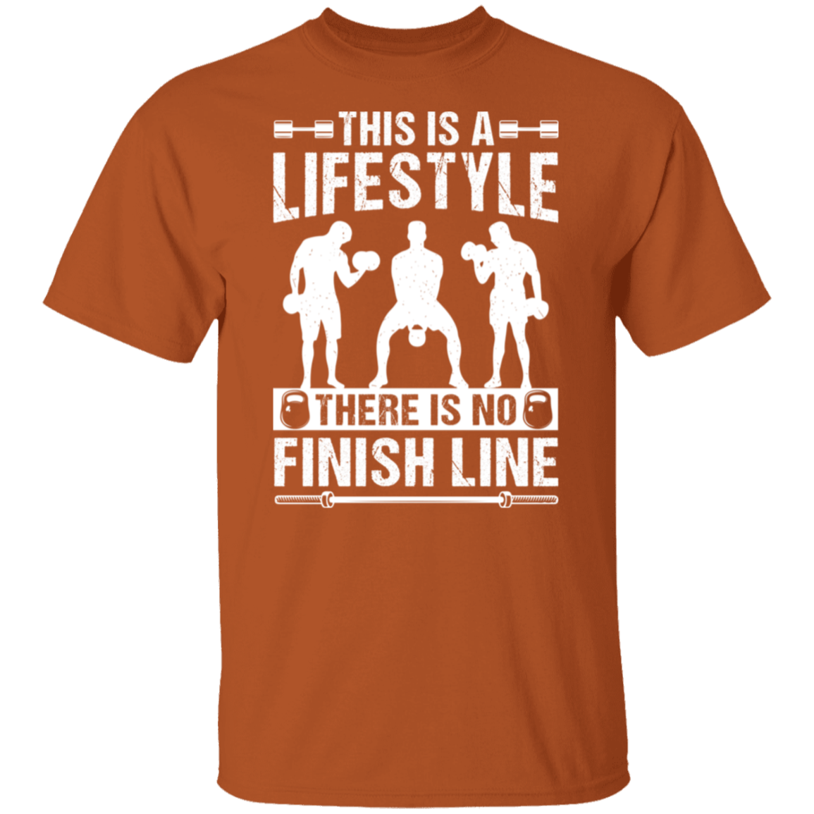 "No Finish Line" Fitness T-Shirt - Embrace the Gym Lifestyle!