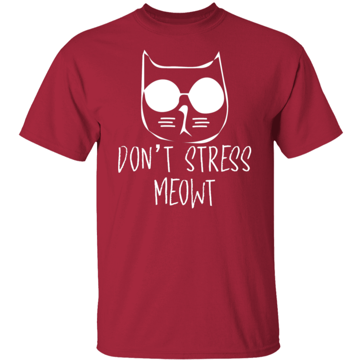 "Don't Stress Meowt" Cool Cat T-Shirt – Perfect for Cat Lovers, Cat Owners, & Cat Ladies!