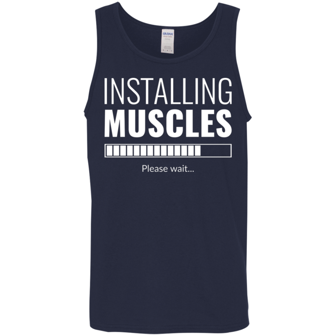 "Installing Muscles": Progressing Fitness Tank Top – Ideal for Gym Workouts!