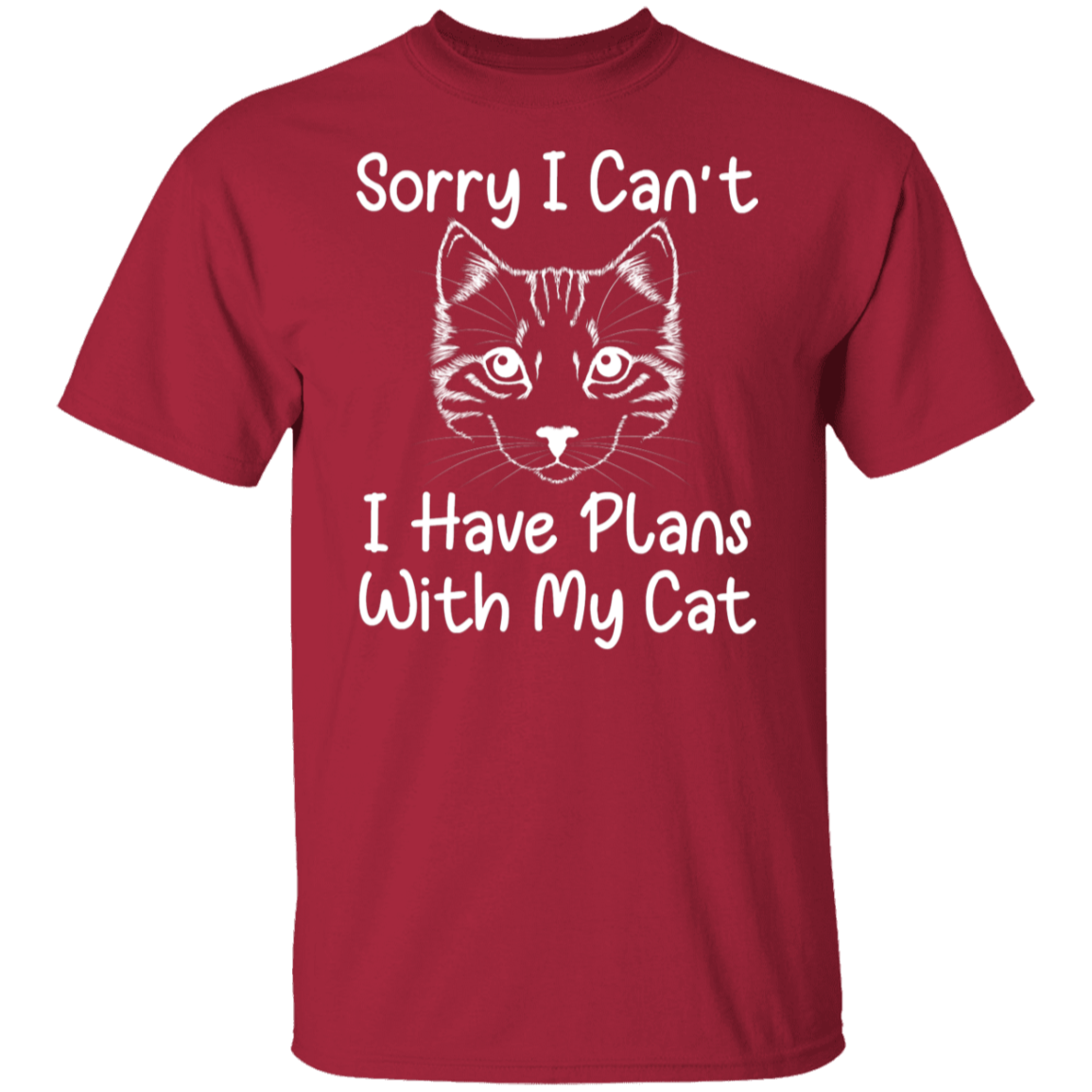 "Plans With My Cat" Funny Cat Lover T-Shirt
