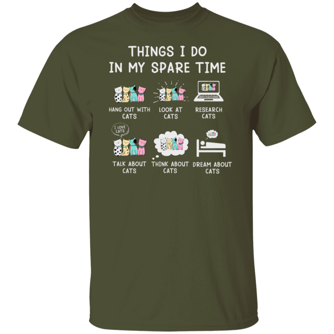 "Cat Lovers' Checklist" T-Shirt – Purrfect Attire for Your Feline Obsession!