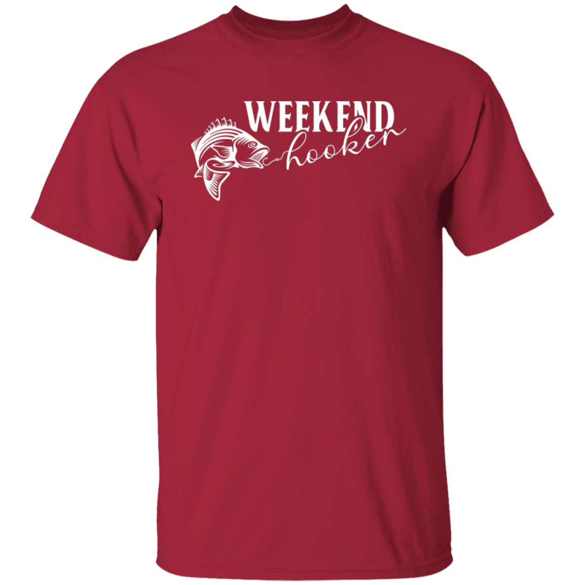 "Weekend Hooker" Fishing T-Shirt – Perfect for Anglers and Fish Lovers!