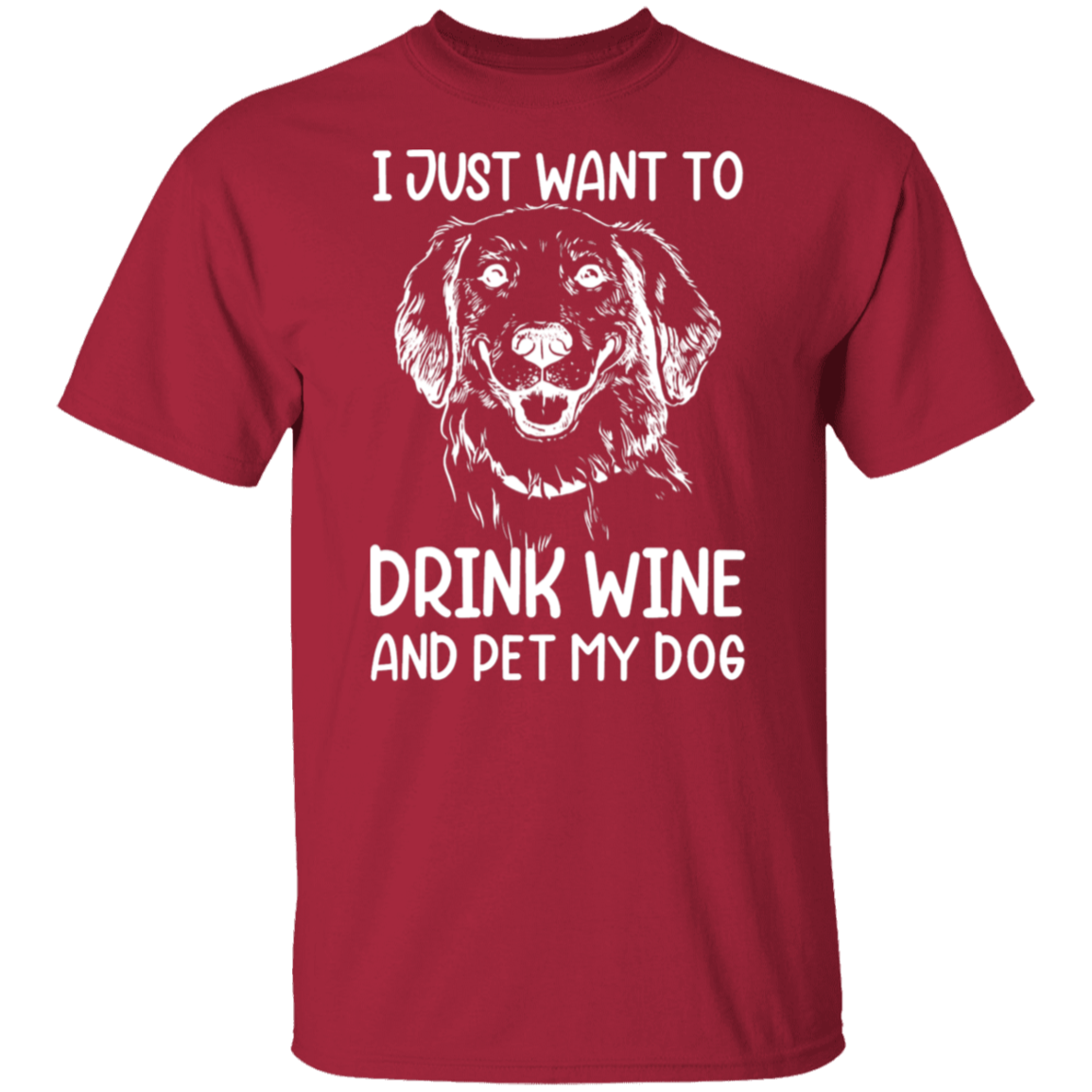 "Wine, Wag, and Unwind": Dog Lover's T-Shirt
