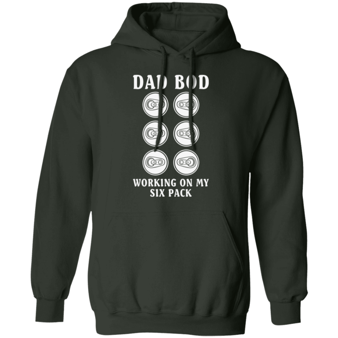 "Dad Bod: Working On My Six Pack" Hoodie – Ideal for Beer, Wine, and Cocktail Enthusiasts!