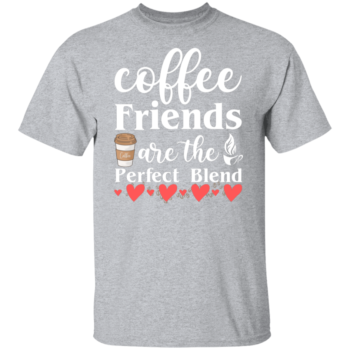 Perfect Blend Coffee Friends T-Shirt - Celebrate Friendship with Every Sip!