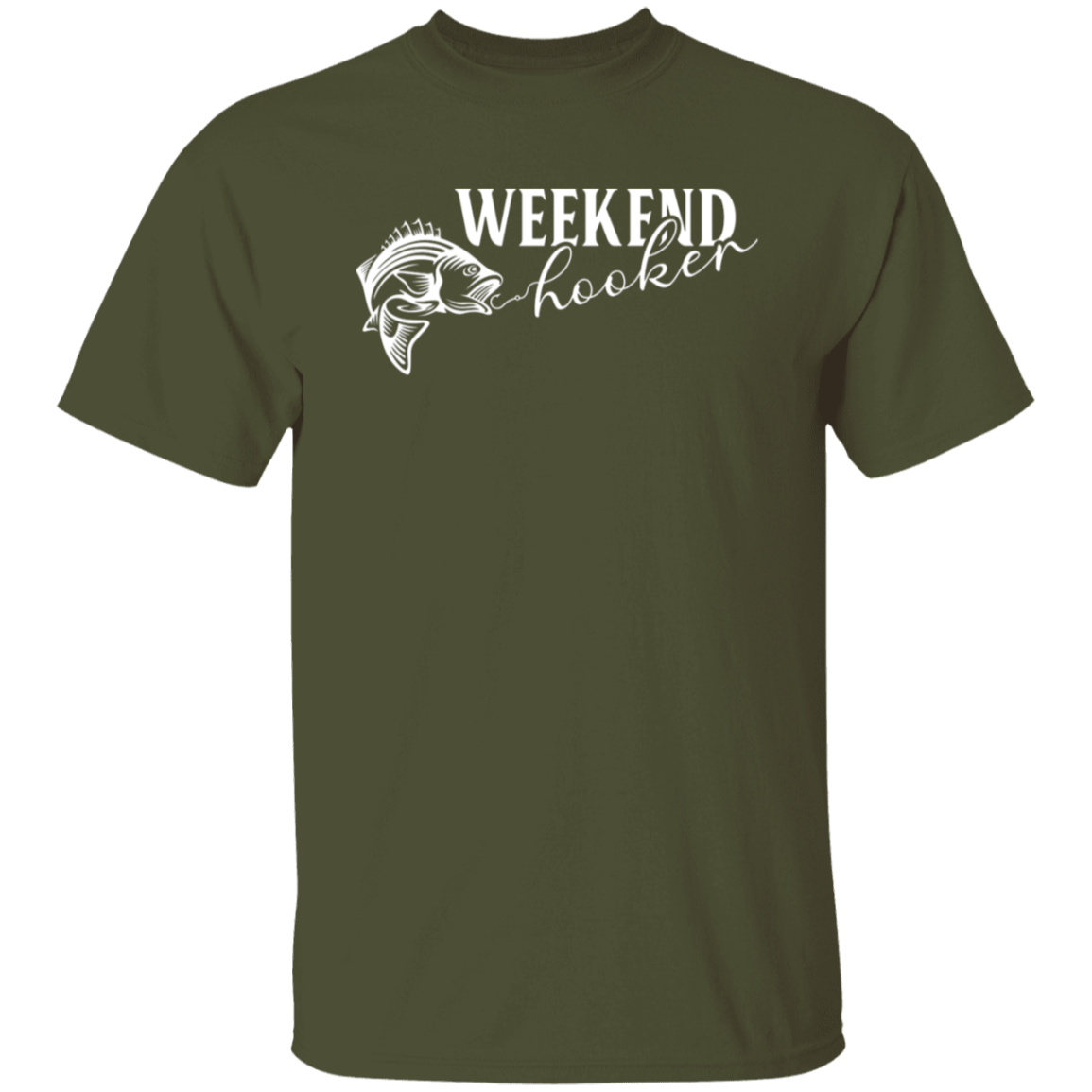 "Weekend Hooker" Fishing T-Shirt – Perfect for Anglers and Fish Lovers!
