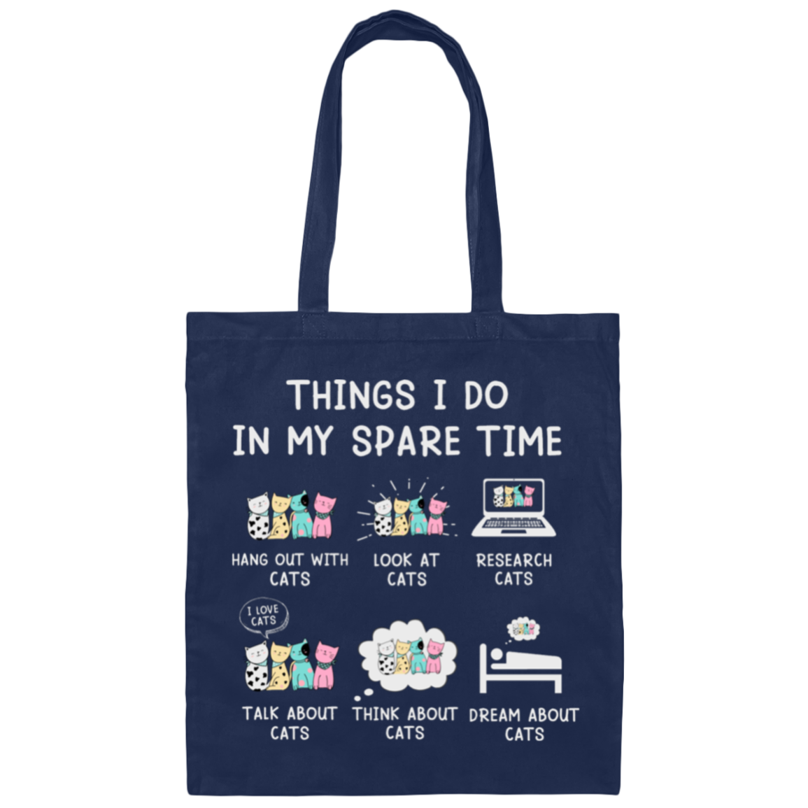 "Cat Lovers' Checklist" Tote Bag – Purrfect Carry-All for Your Feline Obsession!