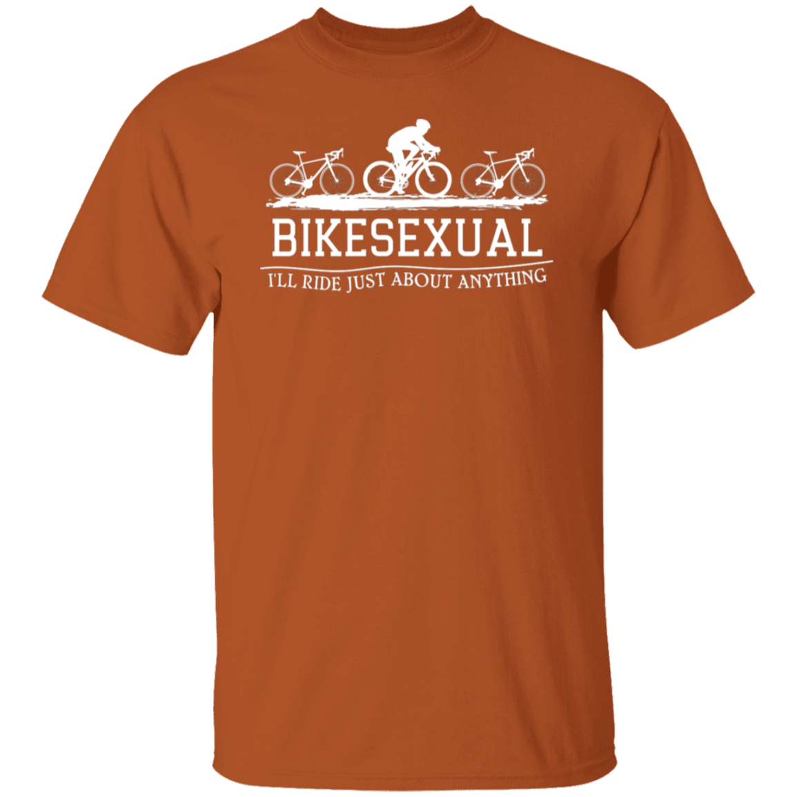 “Bikesexual” T-Shirt – Ride with A Sense of Humor! Funny Gift for Cyclists!