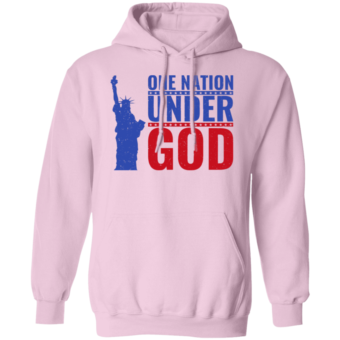 "One Nation Under God" Patriotic Hoodie – Featuring the Statue of Liberty