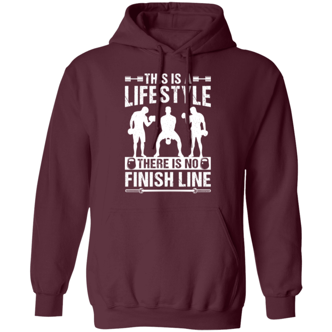 "No Finish Line" Hoodie - Embrace the Fitness Lifestyle!