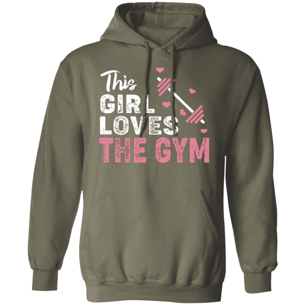 "This Girl Loves The Gym" Hoodie – Cozy and Motivational for Fitness Fans!