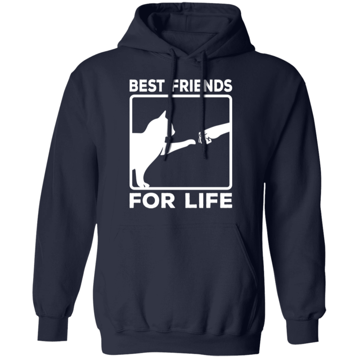 "Best Friends For Life" - Cat & Human Fist Bump Hoodie | Perfect for Cat Lovers & Pet Owners!