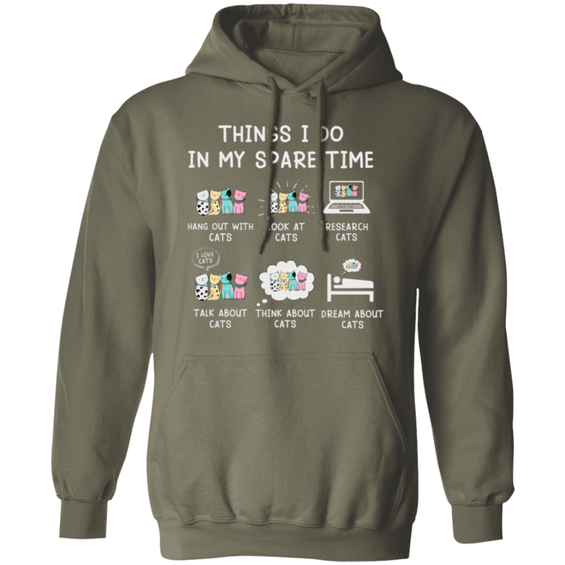 "Cat Lovers' Checklist" Hoodie – Purrfect Comfort for Your Feline Obsession!