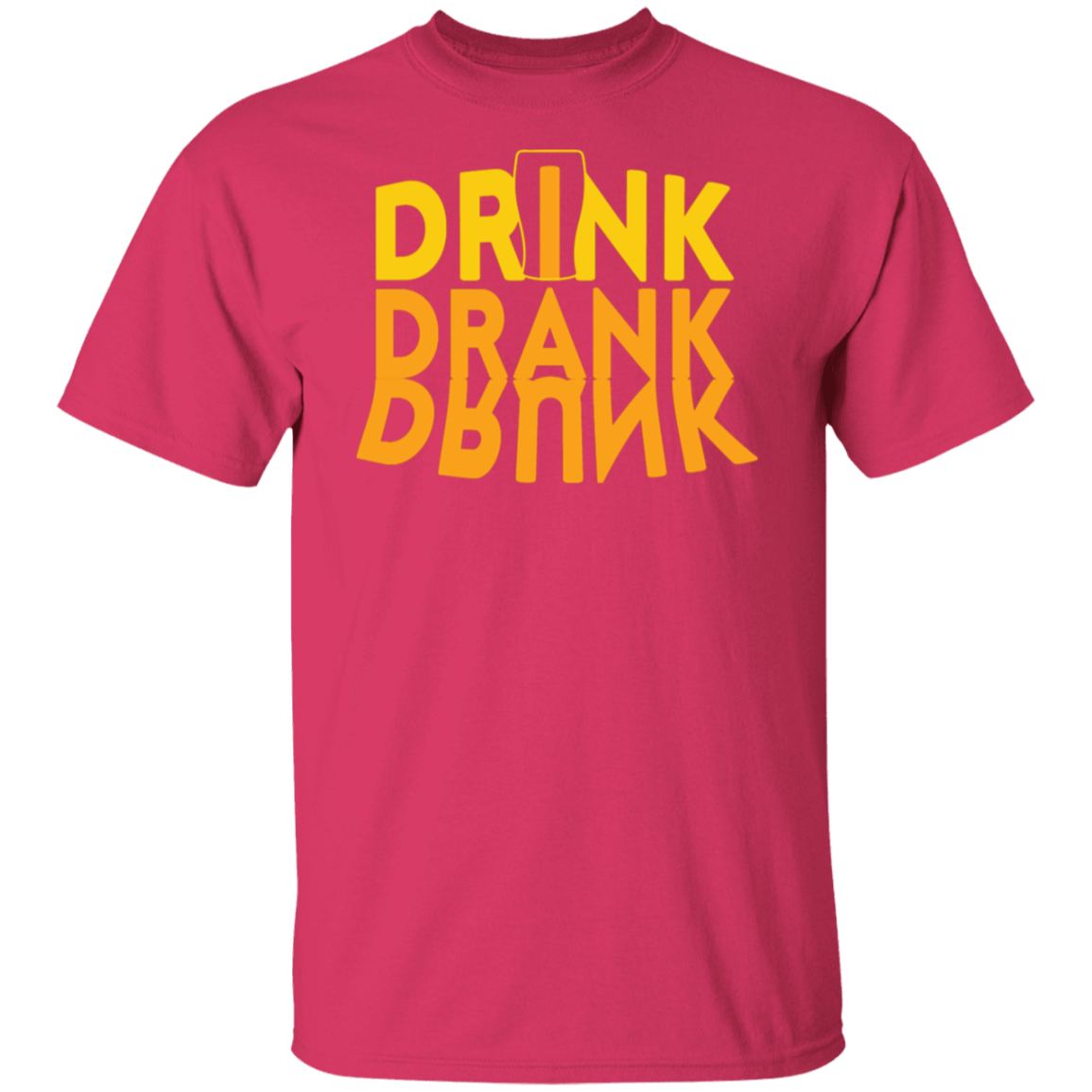 “Drink, Drank, Drunk” Funny T-Shirt – Perfect for Beer, Wine & Cocktail Fans!
