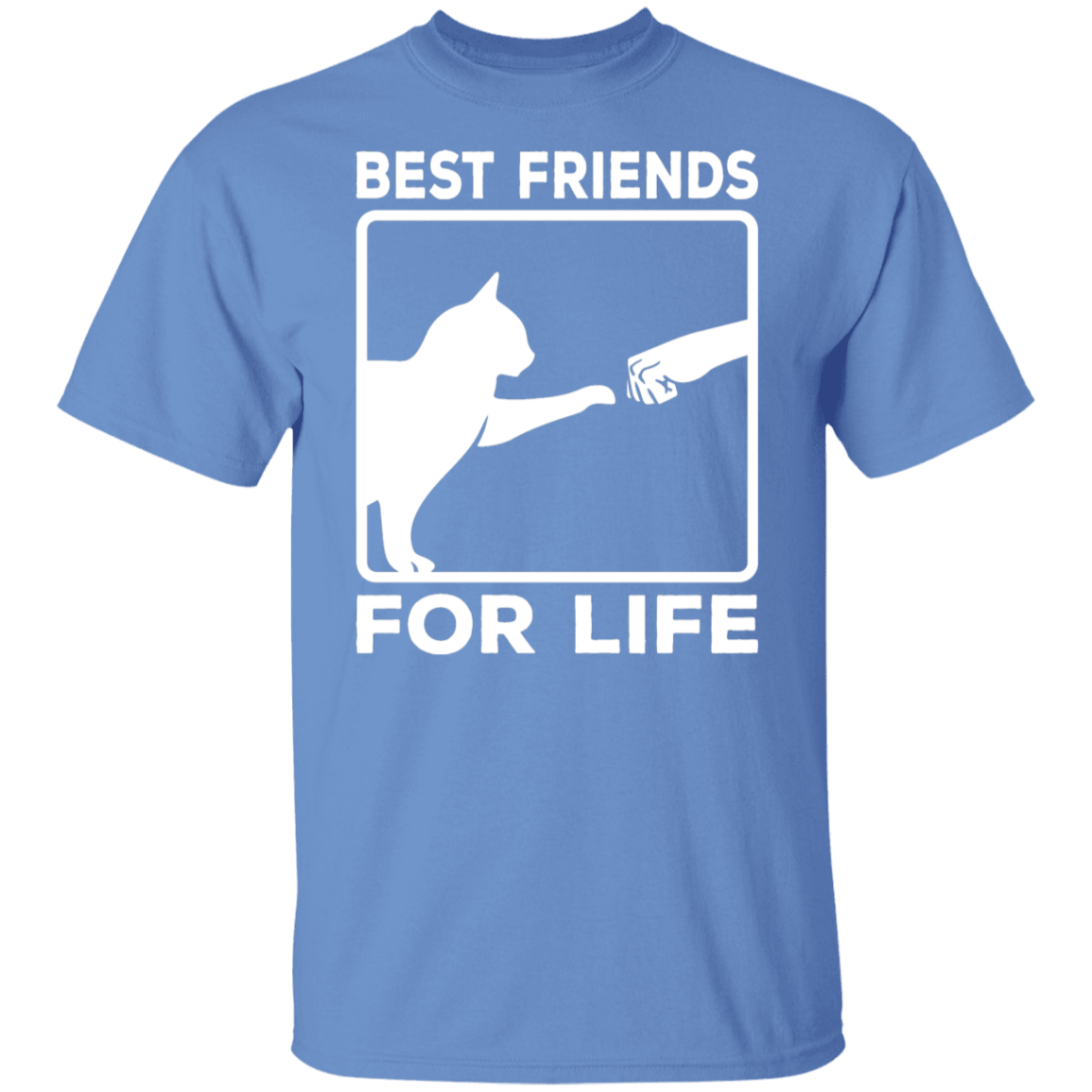 "Best Friends For Life" - Cat & Human Fist Bump T-Shirt | Perfect for Cat Lovers & Pet Owners!
