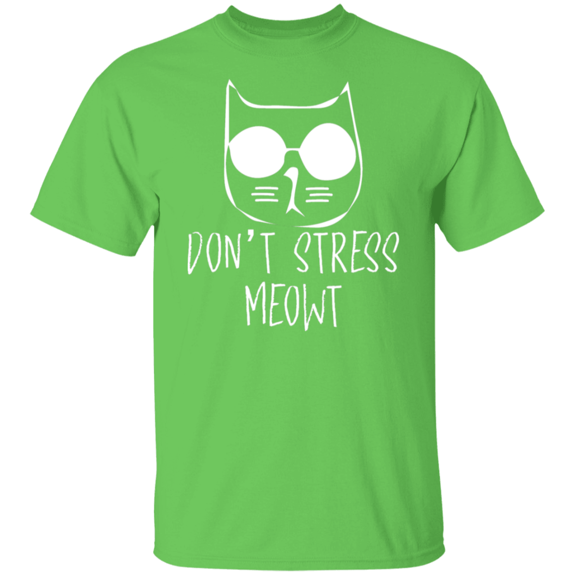 "Don't Stress Meowt" Cool Cat T-Shirt – Perfect for Cat Lovers, Cat Owners, & Cat Ladies!