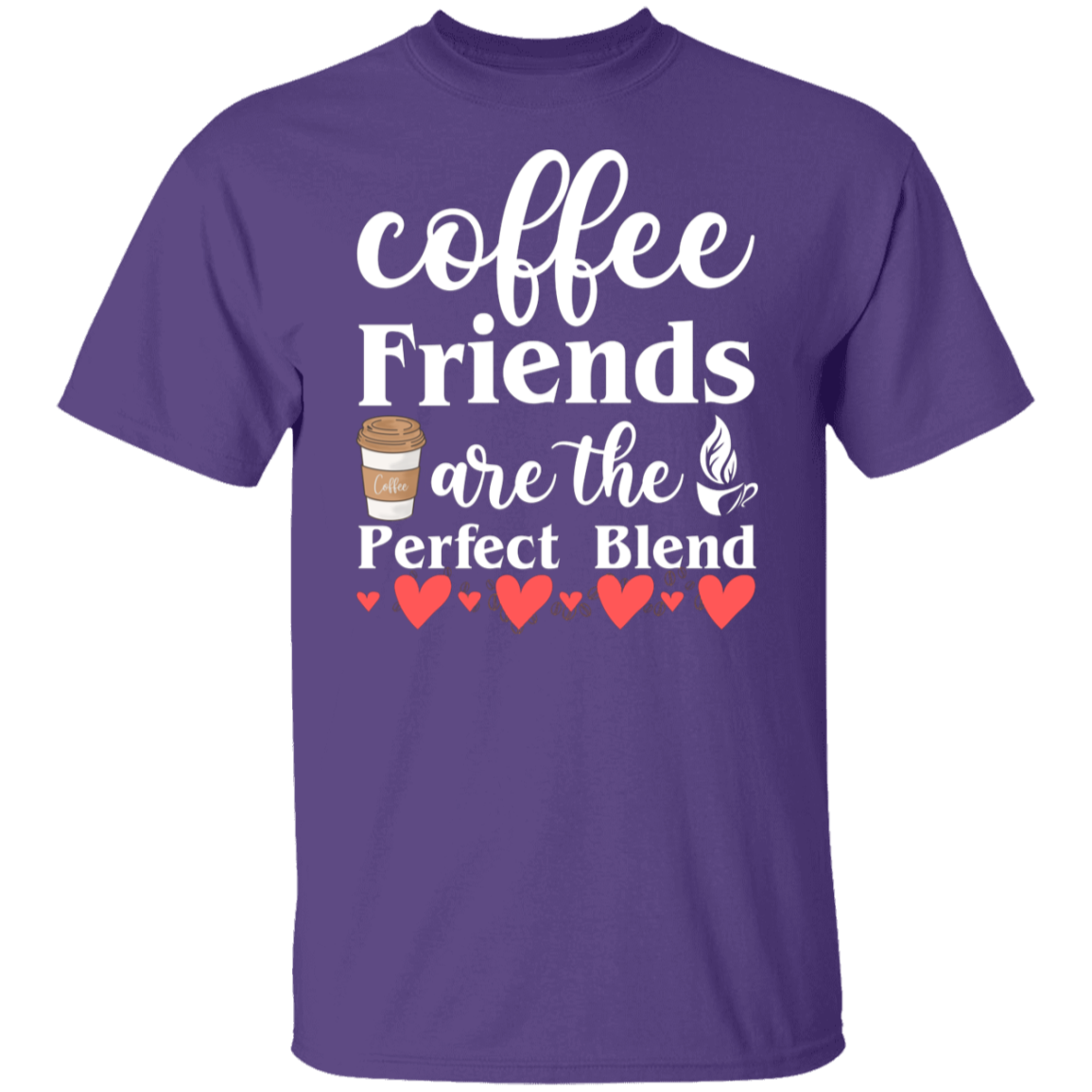 Perfect Blend Coffee Friends T-Shirt - Celebrate Friendship with Every Sip!