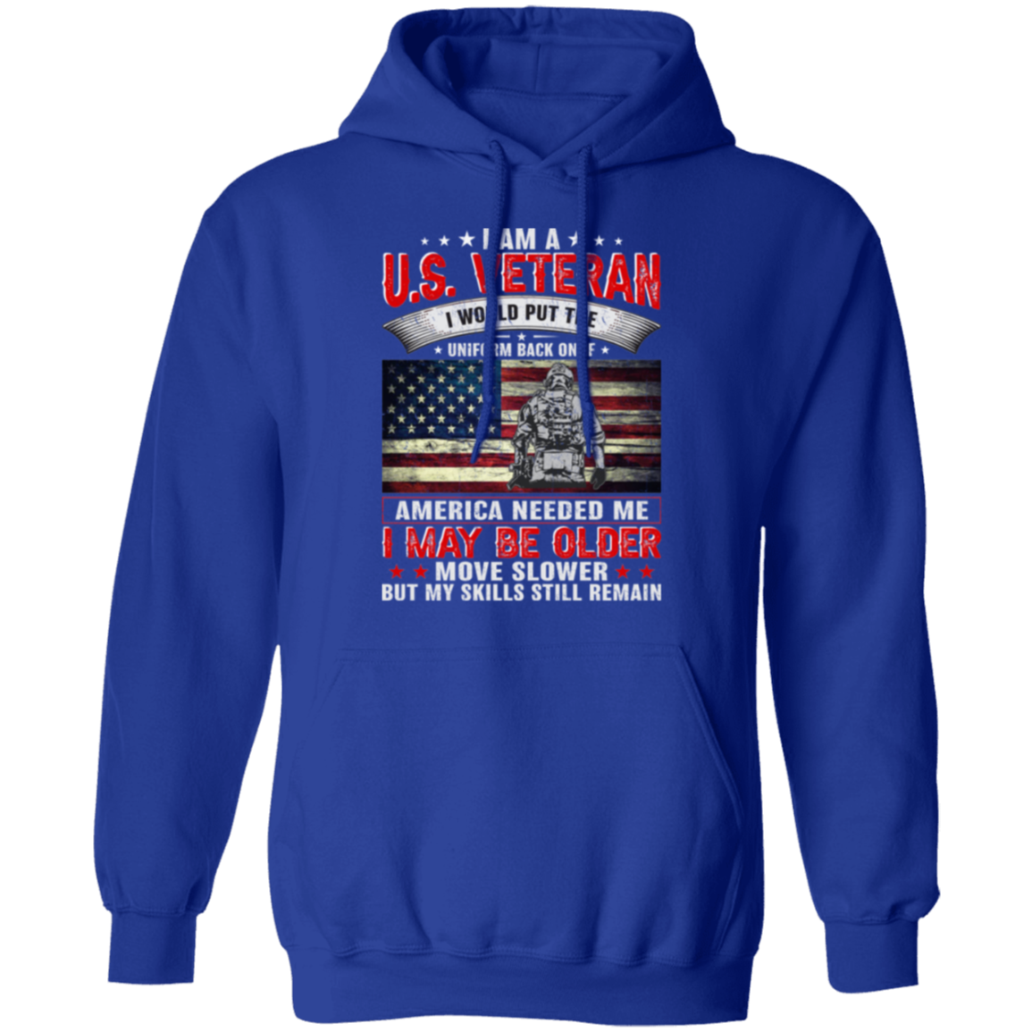 Veteran Pride Hoodie - Honor, Courage & Commitment: Skills Never Fade