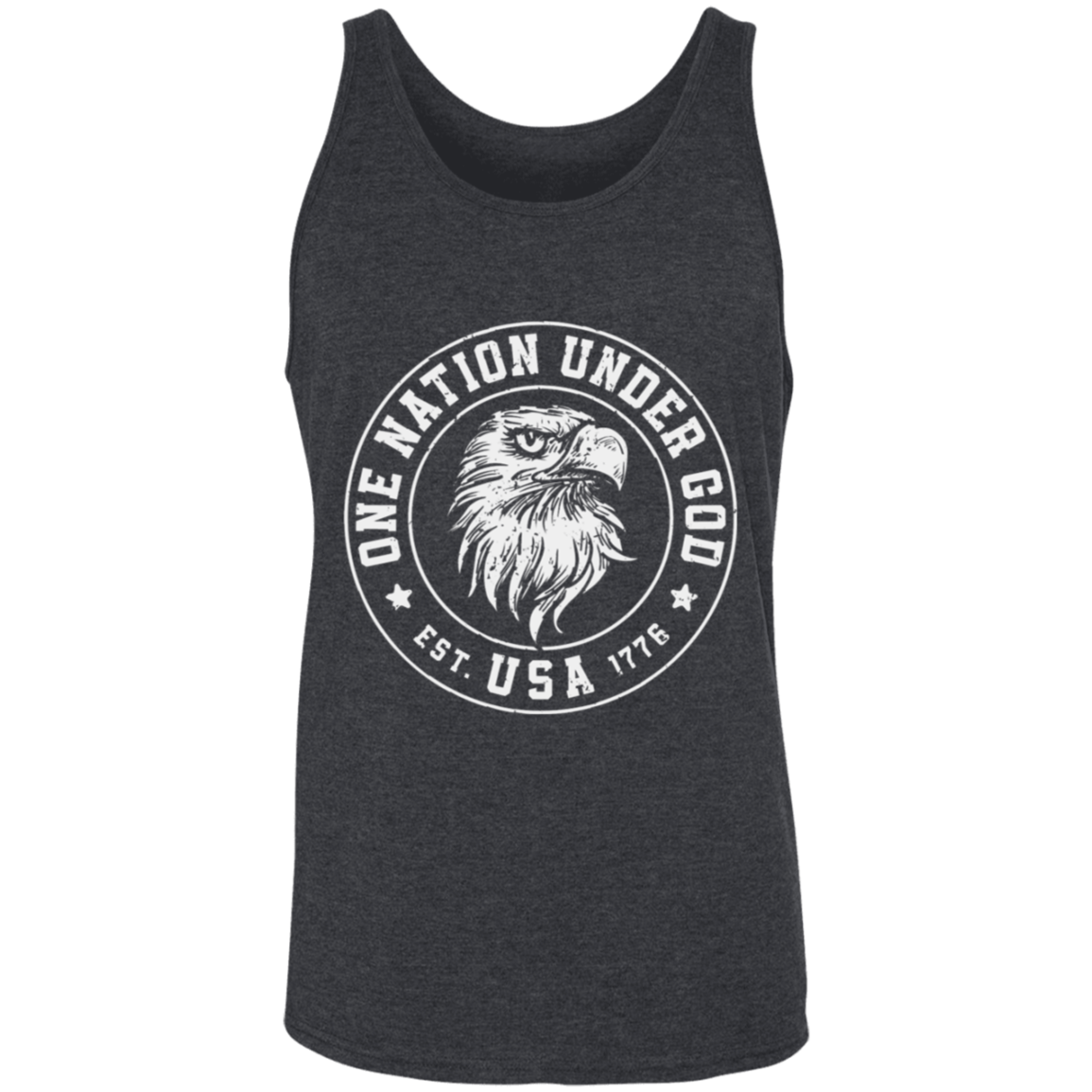 "One Nation Under God: USA Est. 1776" Patriotic Eagle Tank Top