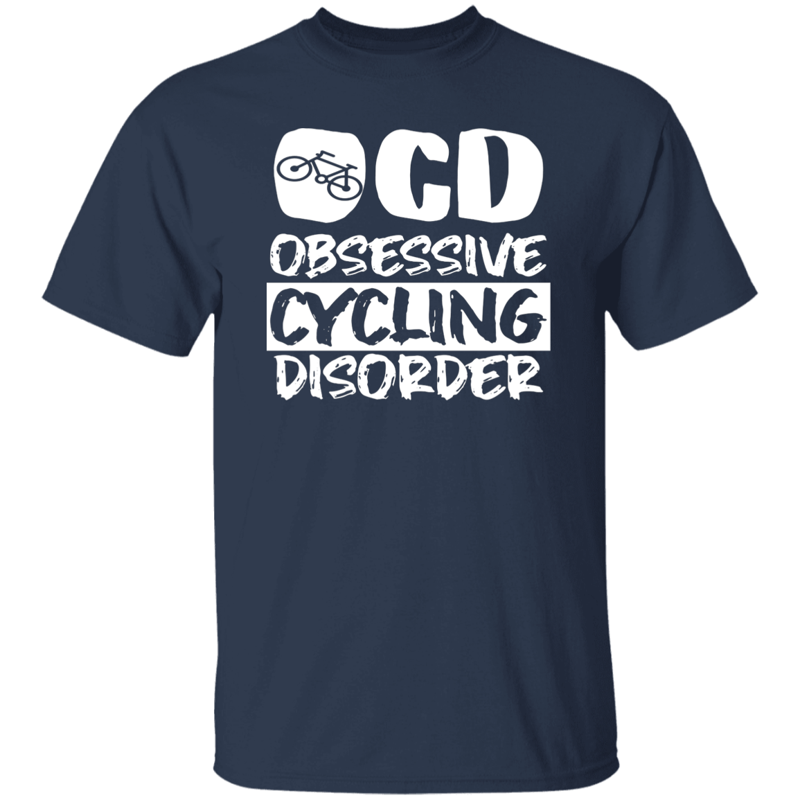 "OCD: Obsessive Cycling Disorder" T-Shirt – A Must-Have for Cycling Enthusiasts!