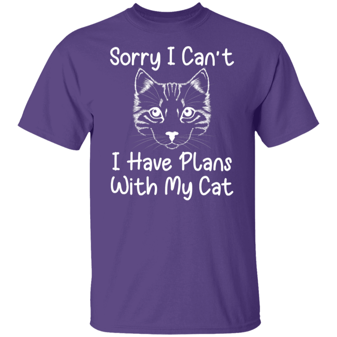 "Plans With My Cat" Funny Cat Lover T-Shirt