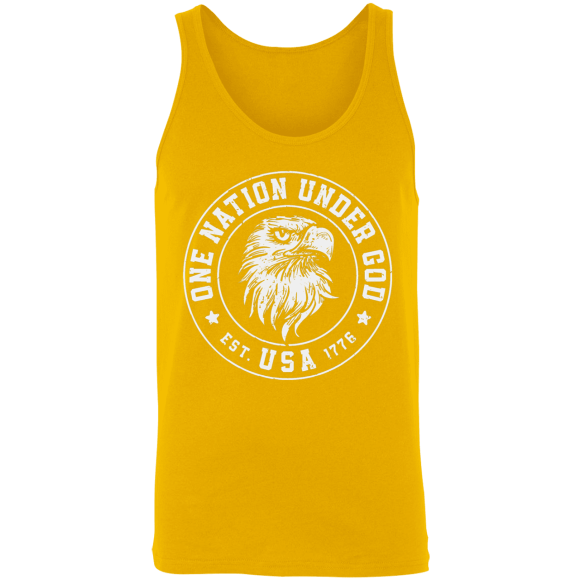"One Nation Under God: USA Est. 1776" Patriotic Eagle Tank Top