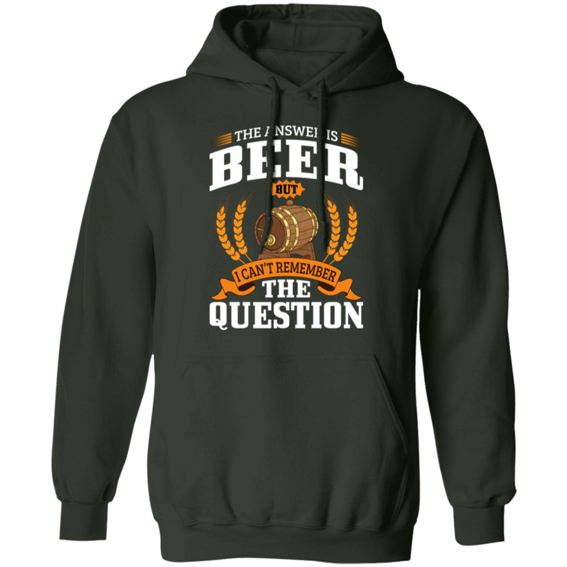 "The Answer Is Beer" Hoodie – Cozy and Fun for Beer Lovers and Happy Hour Fans!