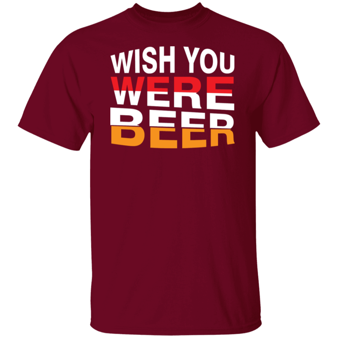 "Wish You Were Beer" T-Shirt – Perfect for Beer Lovers & Happy Hour Fans!