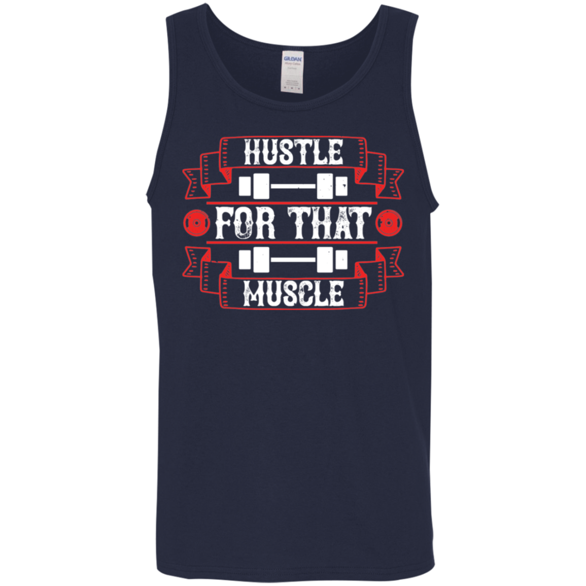 "Hustle For That Muscle" Workout Tank Top – Bold Gym Apparel for Fitness Enthusiasts!