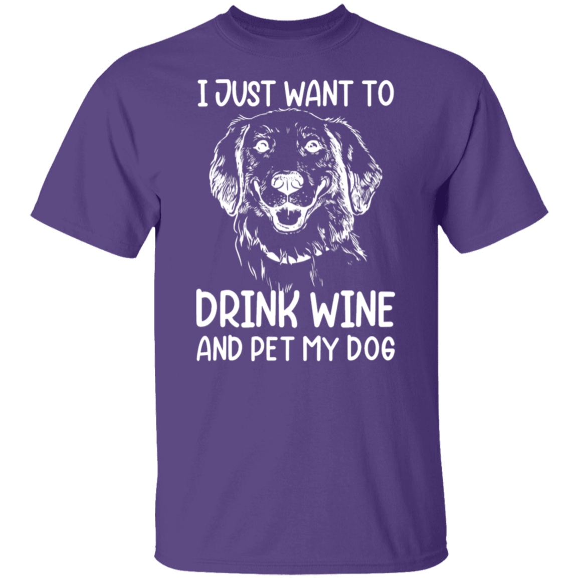 "Wine, Wag, and Unwind": Dog Lover's T-Shirt