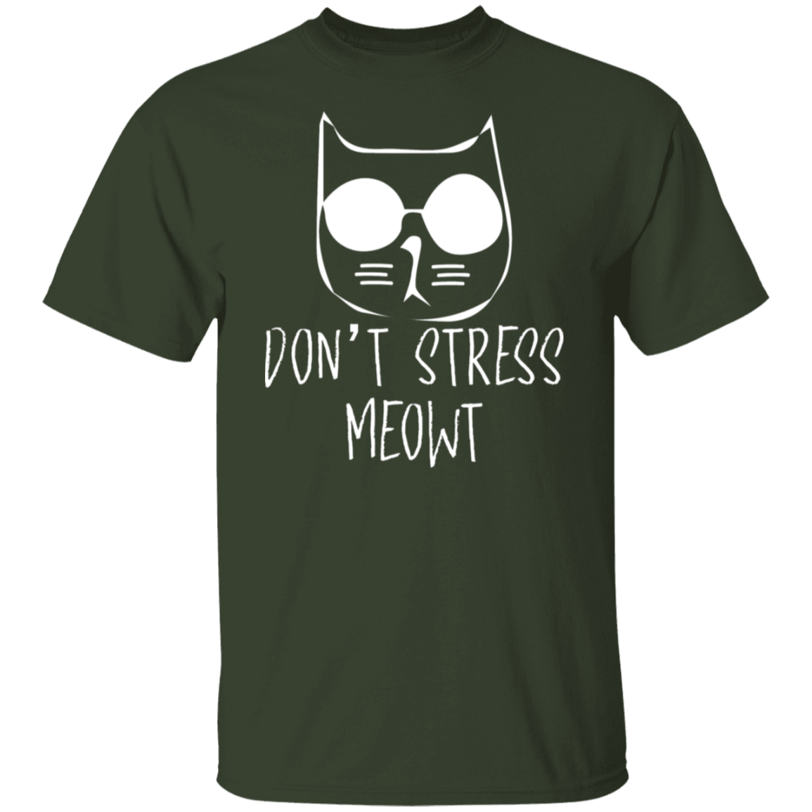 "Don't Stress Meowt" Cool Cat T-Shirt – Perfect for Cat Lovers, Cat Owners, & Cat Ladies!