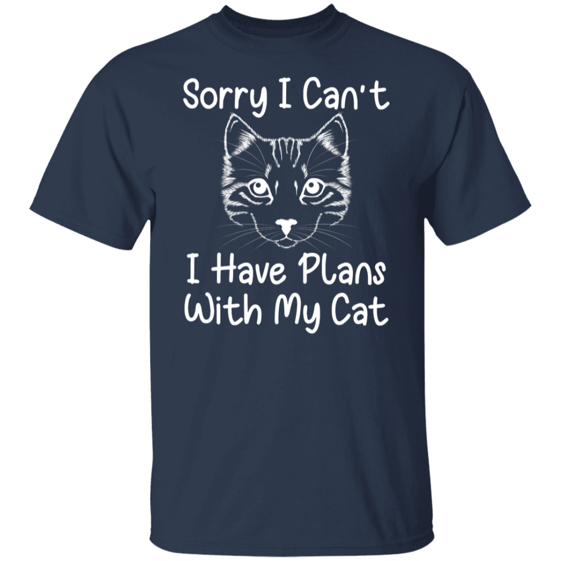 "Plans With My Cat" Funny Cat Lover T-Shirt