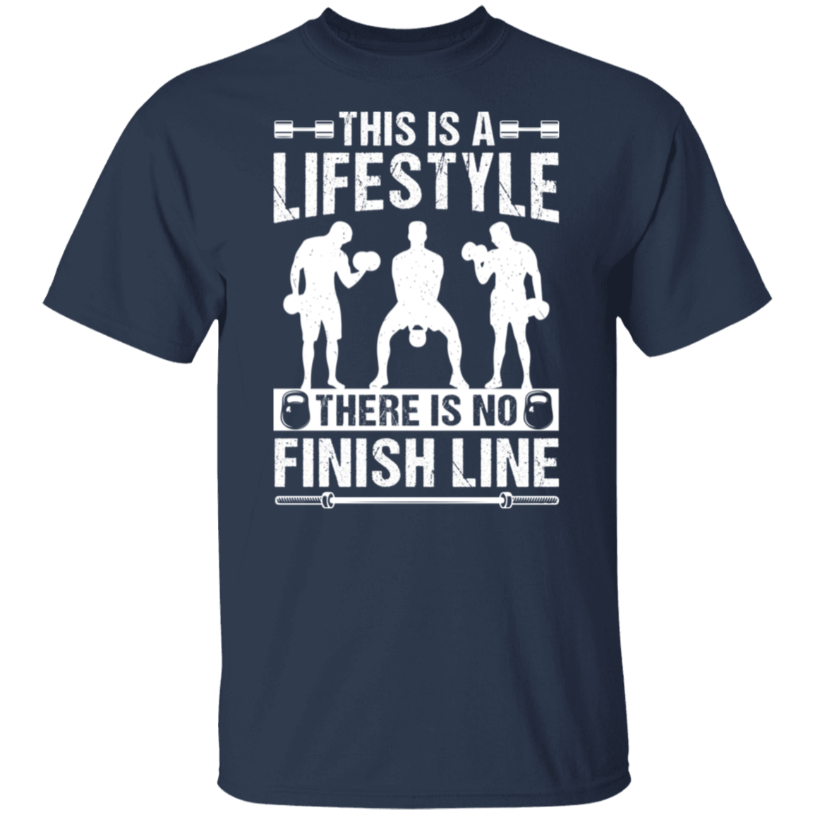 "No Finish Line" Fitness T-Shirt - Embrace the Gym Lifestyle!