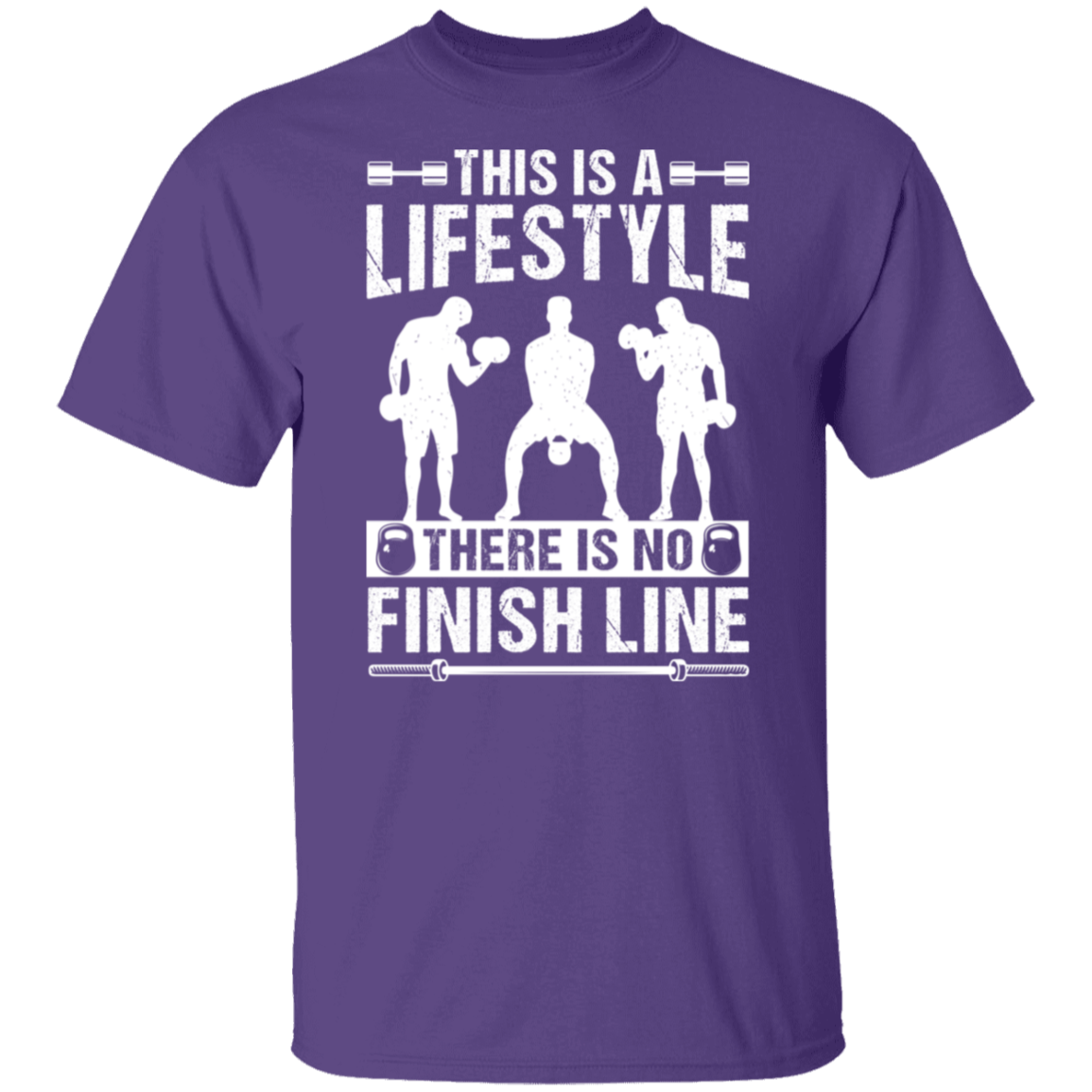"No Finish Line" Fitness T-Shirt - Embrace the Gym Lifestyle!