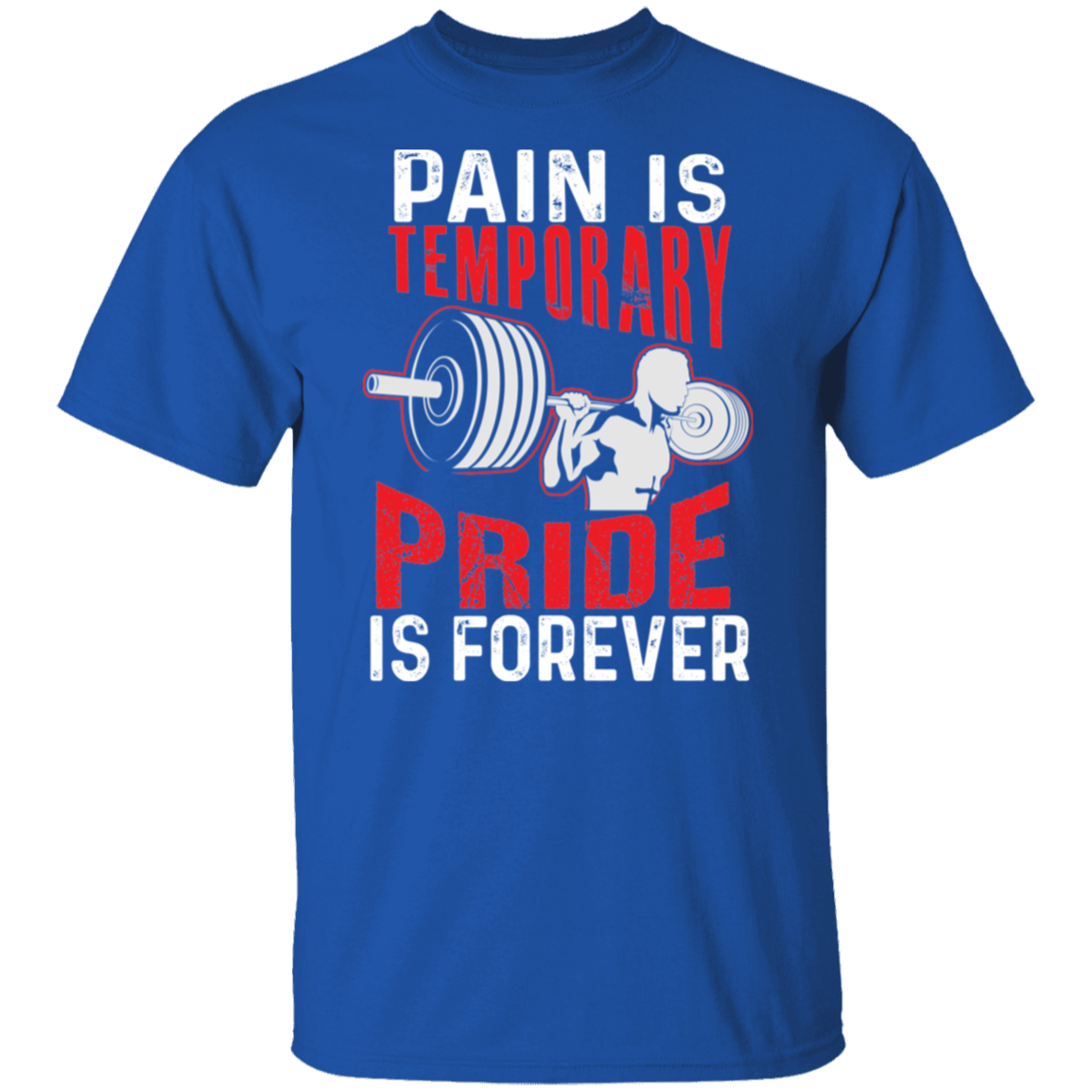 "Pain Is Temporary. Pride Is Forever." Fitness T-Shirt – Motivational Gym Shirt for Weight Lifters!
