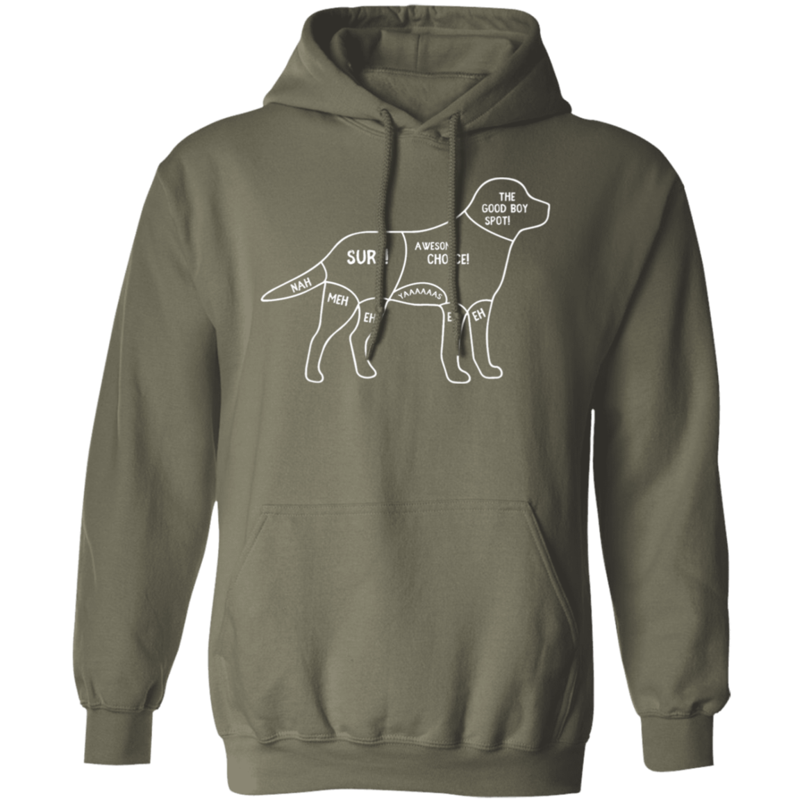 "Dog's Petting Guide" Hoodie: Stay Cozy, Pet Happily!