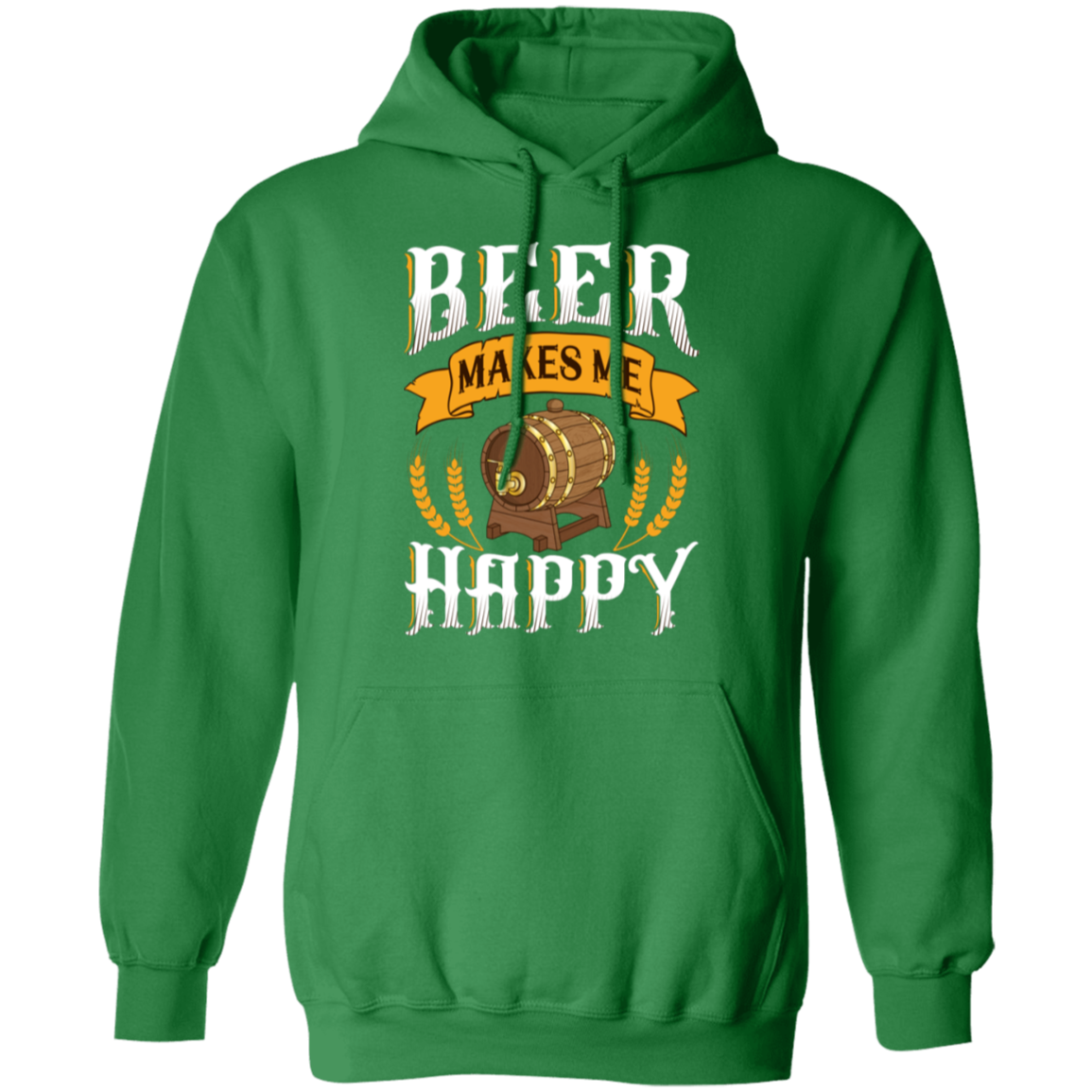 "Beer Makes Me Happy" Hoodie – Cozy Up with Your Favorite Brew!