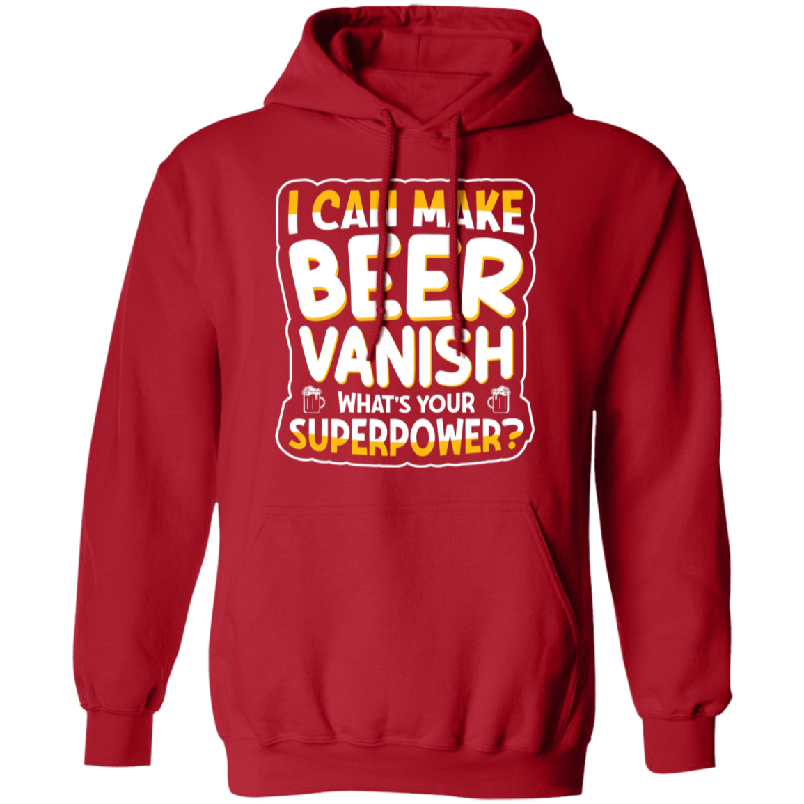 "I Can Make Beer Vanish" Superpower Hoodie – Cozy & Funny for Beer Lovers & Happy Hour Heroes