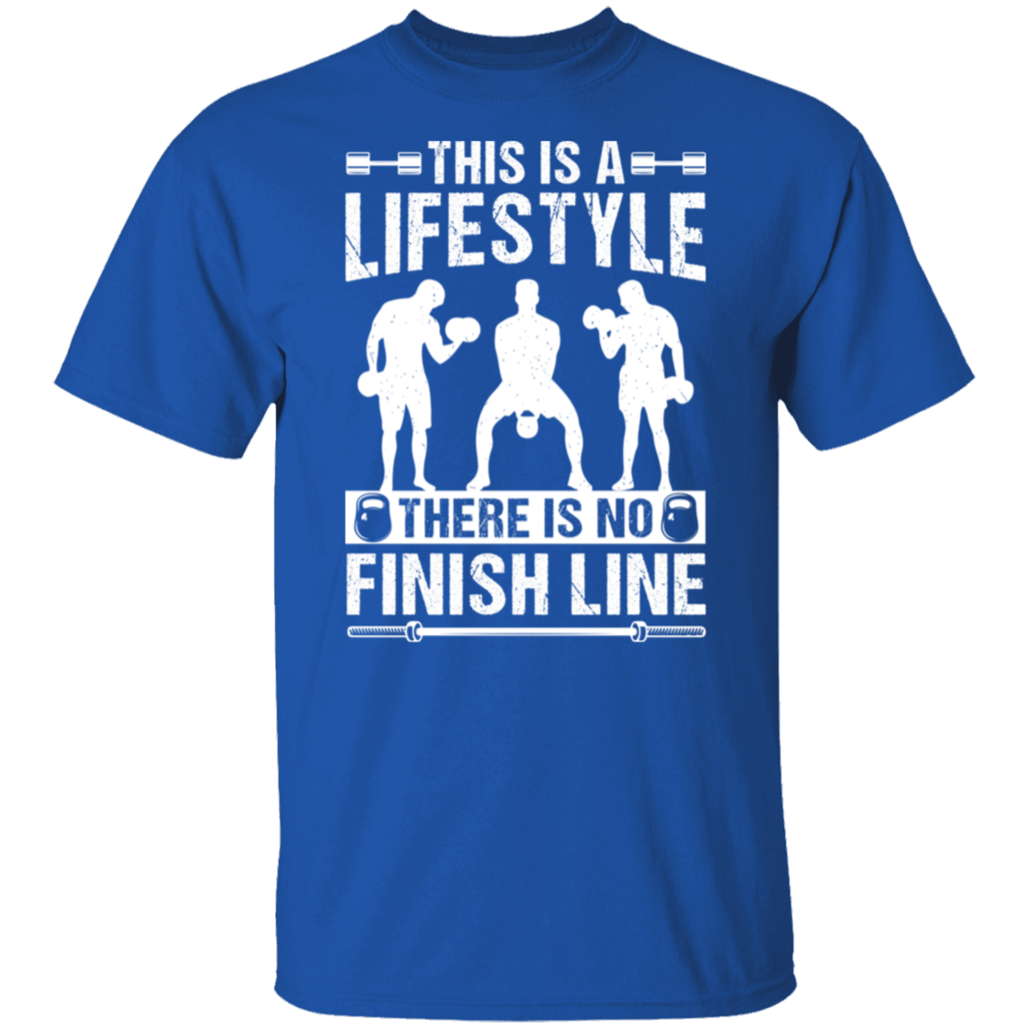 "No Finish Line" Fitness T-Shirt - Embrace the Gym Lifestyle!