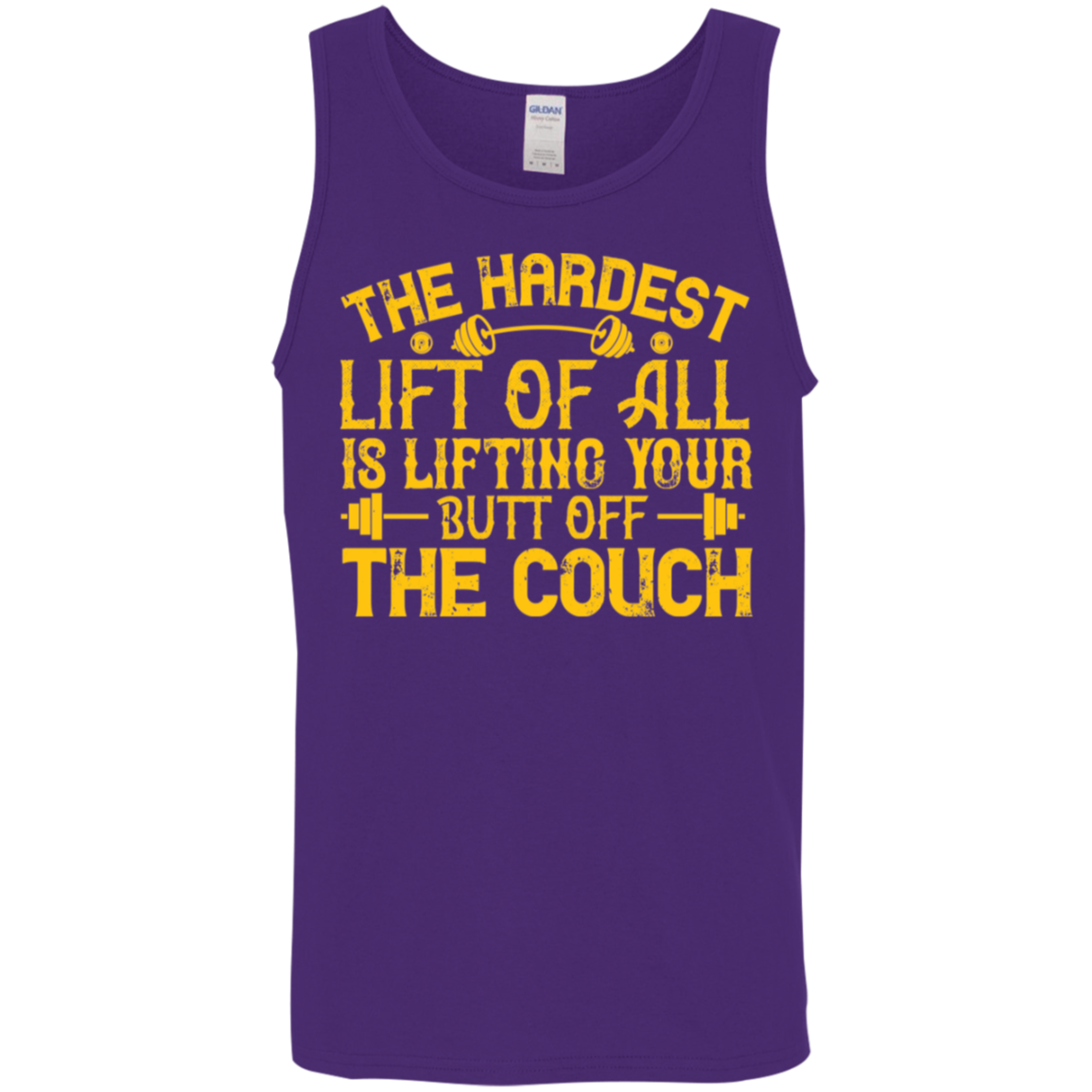 “The Hardest Lift" Tank Top – Motivational Gym Wear for Fitness Enthusiasts!