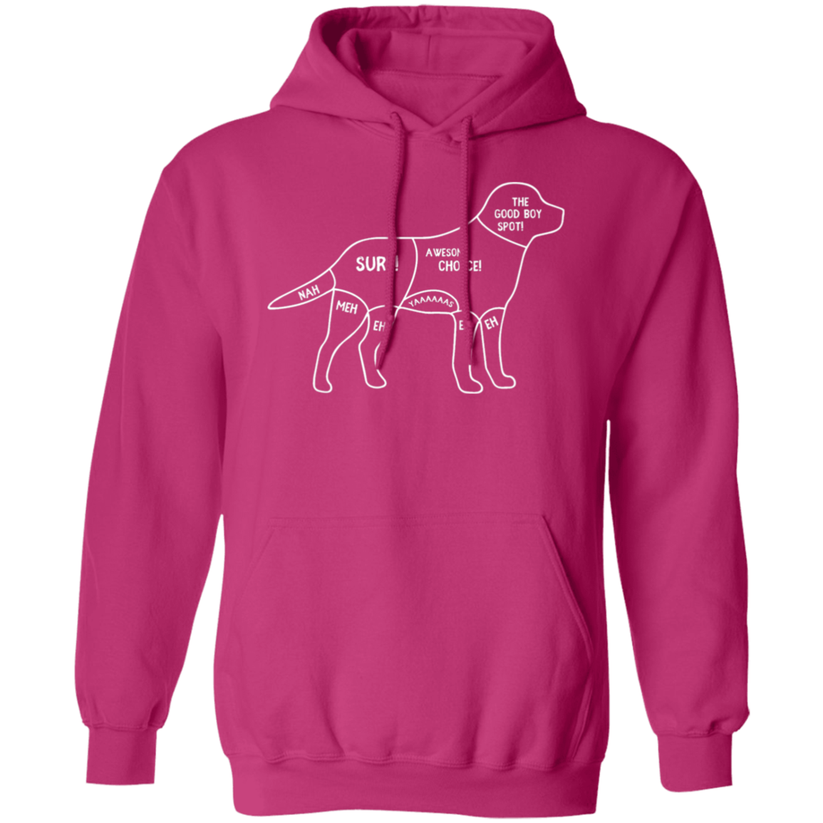 "Dog's Petting Guide" Hoodie: Stay Cozy, Pet Happily!