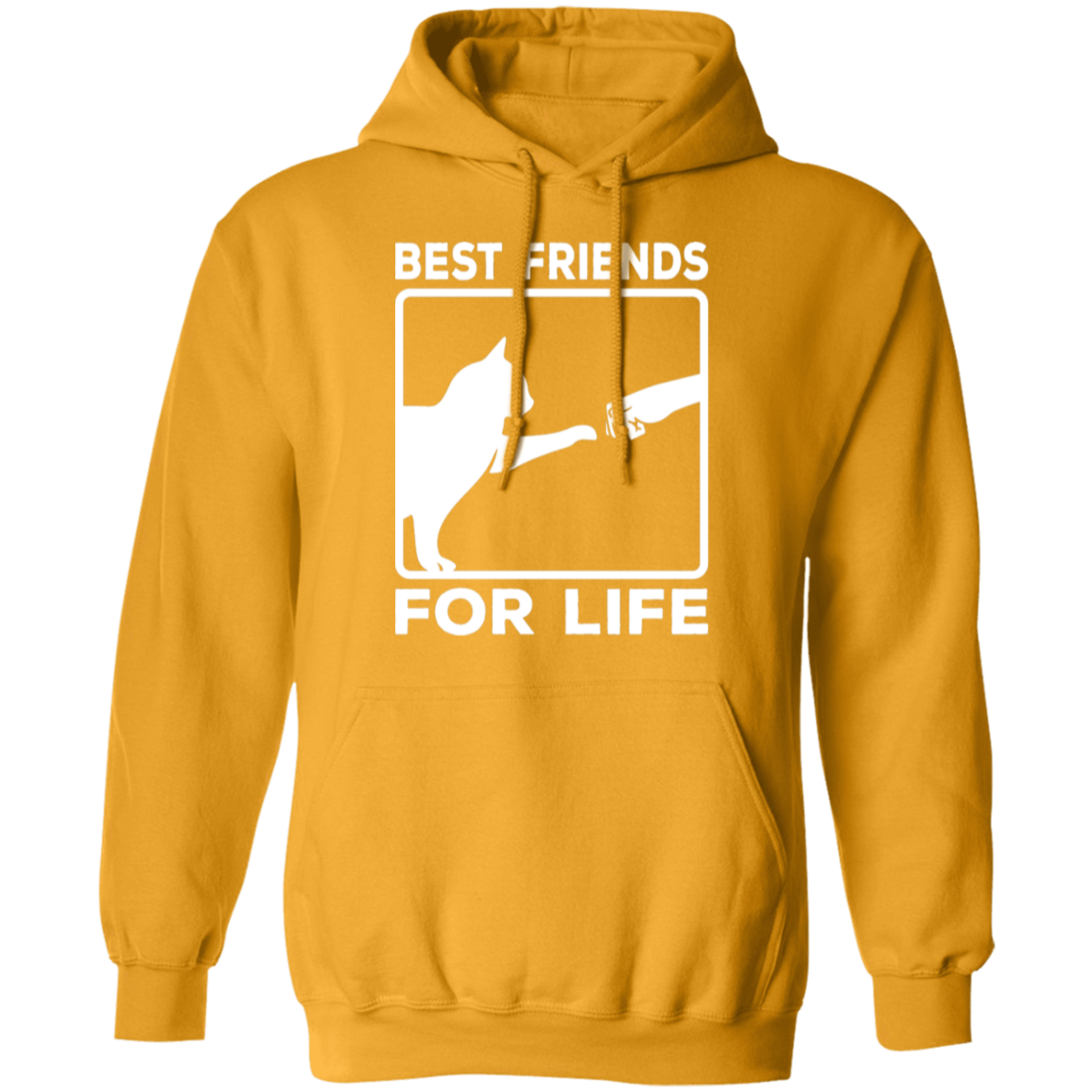 "Best Friends For Life" - Cat & Human Fist Bump Hoodie | Perfect for Cat Lovers & Pet Owners!