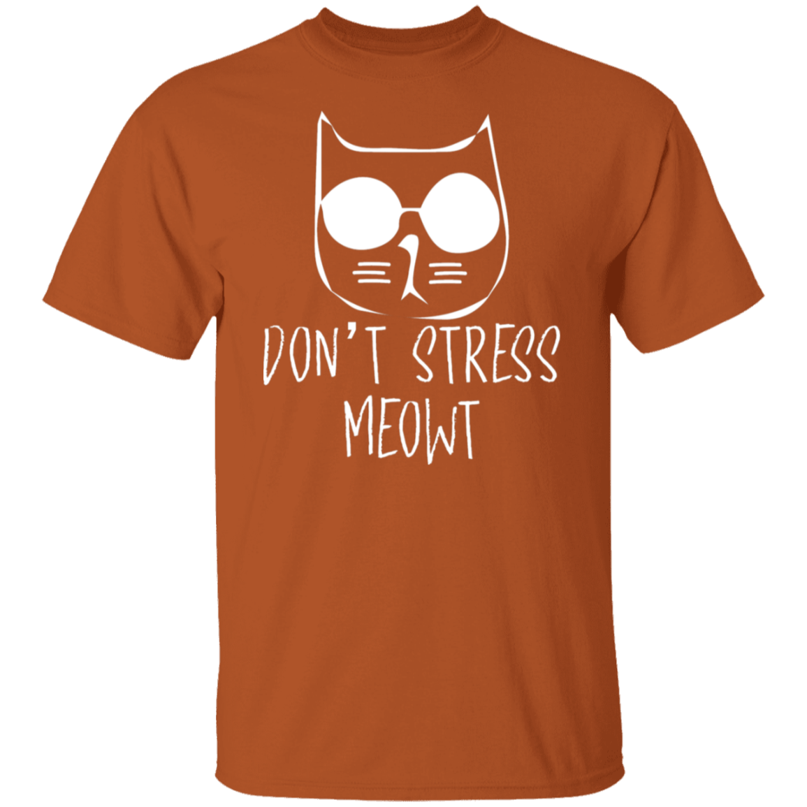 "Don't Stress Meowt" Cool Cat T-Shirt – Perfect for Cat Lovers, Cat Owners, & Cat Ladies!