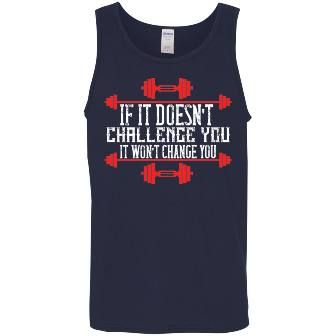 "Challenge Accepted" Tank Top: Embrace the Burn & Transform!