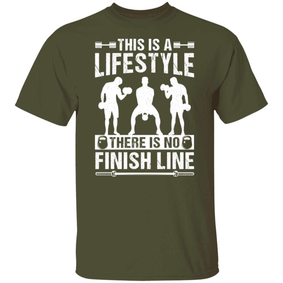 "No Finish Line" Fitness T-Shirt - Embrace the Gym Lifestyle!